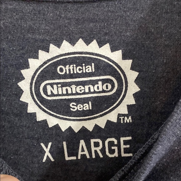 Nintendo World Official New York NY Gamer T-Shirt Tee Shirt - Logo Heather Navy - Picture 4 of 6
